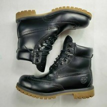 TIMBERLAND MEN&#39;S 6&quot; INCH PREMIUM BROUGE BOOTS BLACK A16XJ   SIZE:  7 - $100.79