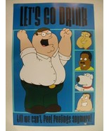 Family Guy Poster Lets Go Drink Drinking Commercial - $498.99 MXN