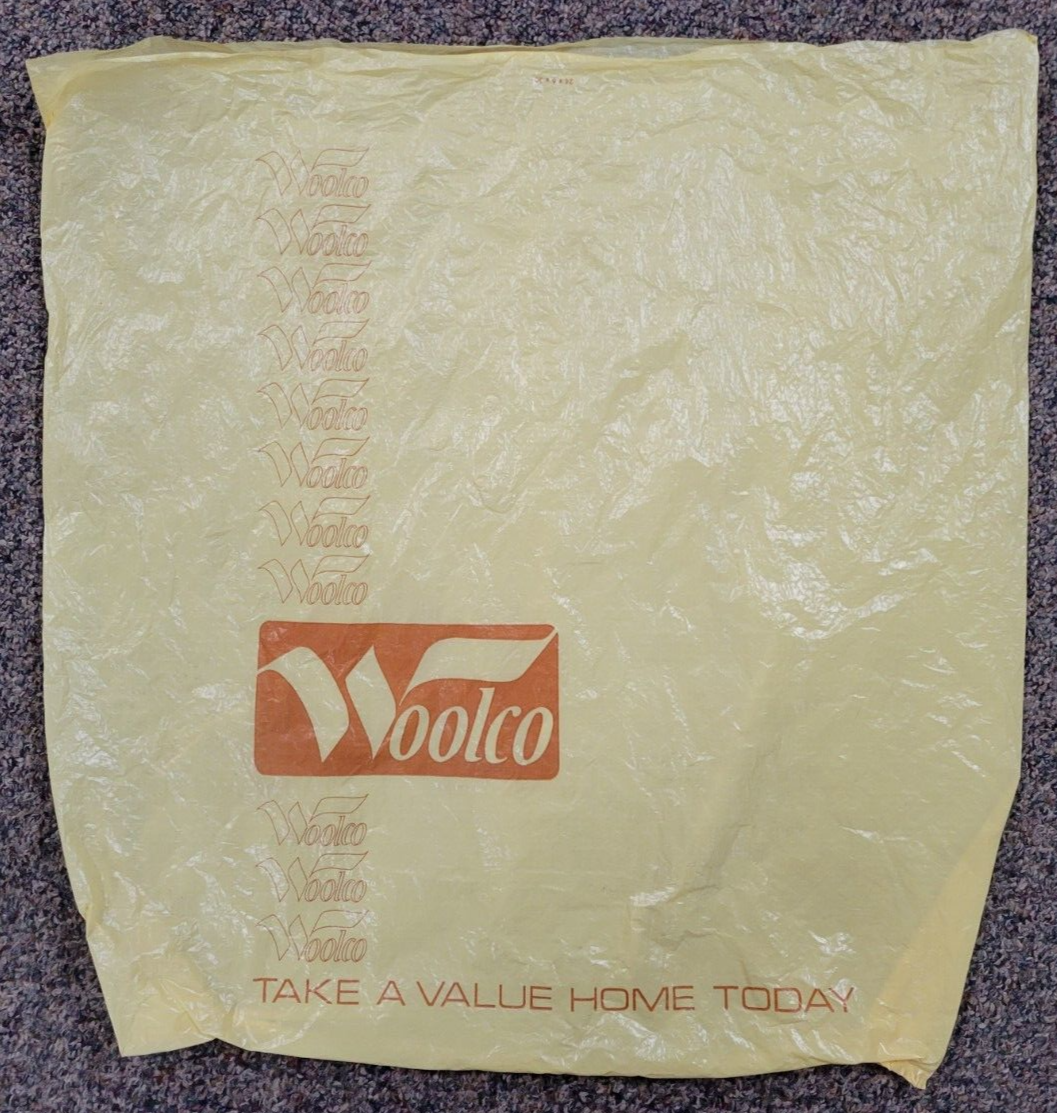 Primary image for Vintage Woolco Department Store Large Plastic Shopping Bag