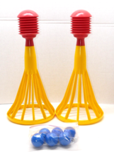 Tupperware Toys POP A LOT Ball Popper &amp; Catch Game x2 w/ Balls Vintage 1... - $29.99