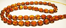 Islamic 45 Prayer beads Natural Baltic Amber Muslim Rosary pressed  26,75g B748 - £60.74 GBP