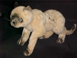 18&quot; Avanti Siamese Plush Stuffed Cat Toy With Tags By Jockline Italy 1987 - £79.12 GBP