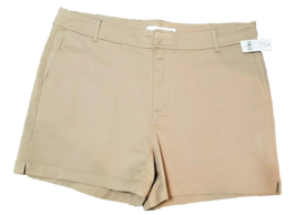 Womens New York &amp; Co Size 16 Khaki Shorts 36&quot; Waist NWT - $16.49