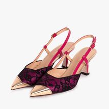 The Bali Fuchsia Leather Slingback Women Sandal image 2