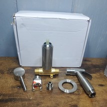 Handheld Bidet Sprayer for Toilet Warm Water Stainless Steel Brushed Nickel read - £28.48 GBP