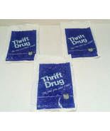 Vintage defunct Thrift drug store small plastic shopping bags movie phot... - $27.08 CAD