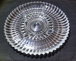 VTG WWII 1940’s Jeanette Glass National Pattern 5 Section Divided Serving Tray - £17.90 GBP
