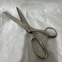 Vintage WISS CC7 Pinking Shears Zig Zag Scissors Made in USA 7.5&quot; Chrome - £9.11 GBP