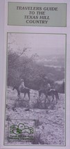 Vintage Travelers Guide To the Texas Hill Country Map  Brochure  - $94.99 MXN