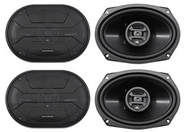 (4) Hifonics ZS693 Zeus 6x9 Inch 1600 Watt Car Audio Coaxial Speakers - £88.63 GBP