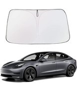 Compatible With Tesla Model 3 Model Y Front Windshield Sunshade Cover Fo... - £15.21 GBP