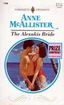 The Alexakis Bride (Harlequin Presents #1769) by Anne McAllister / 1995 PB - £0.90 GBP