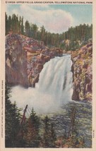 Upper Falls Grand Canyon Yellowstone National Park Wyoming WY Postcard B35 - £2.36 GBP