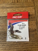 Eagle Claw Plain Shank Hook Size 2 - £13.70 GBP