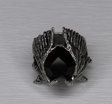 Blackheart Ring Size 12 Alchemy Gothic English Pewter Vintage 2002 - $50.48