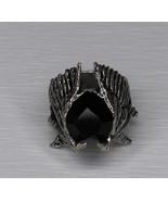 Blackheart Ring Size 12 Alchemy Gothic English Pewter Vintage 2002 - £44.72 GBP