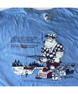 Fishing Beer T Shirt Men Sz 2XL Vintage Funny Single Stitch 1985 Eagle R... - $26.87