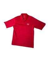 CHICAGO BULLS Team Logo Men Sewn Red Short Sleeve Golf Polo Shirt M Antigua - $18.49
