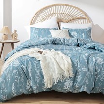 Pretty And Cozy Janzaa Queen Comforter Set With Two Pillow Shams. Floral - £50.70 GBP