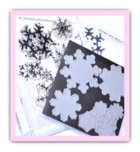 Papertrey Ink Vol. 6 No. 91 Snowflake Medley Stamp Die Set Scrapbooking Supplies - £16.25 GBP