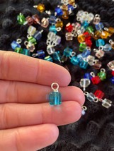 *~20~ 8mm Cube Imitation Crystal Bead Drops~ Crafting, Jewelry making, e... - £9.65 GBP