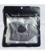 Plaid Black and White Fashion Mask Accessory - $12.00
