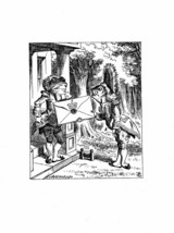 Alice In Wonderland Giclee Print From Sir John Tenniel- &#39;An invitation from...&#39; - £14.10 GBP