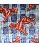 VINTAGE C.S. SHAMASH &amp; SONS Scottish Plaid Irish Setter Fabric 112&quot; x 44&quot; - $313.66 MXN