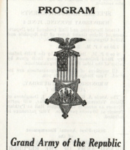 GAR Grand Army Of The Republic 1928 Portland Maine Program Civil War FCL S Of V - £31.22 GBP
