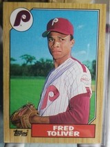 Topps Baseball card 1987 #63 Fred Toliver Phillies - £1.54 GBP