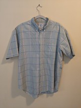 Brooks Brothers Sport Shirt Blue Green Large Check Size X-Large Button Up - £13.40 GBP