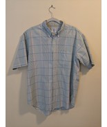 Brooks Brothers Sport Shirt Blue Green Large Check Size X-Large Button Up - £13.23 GBP