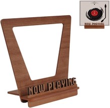 Now Playing Vinyl Record Stand For Lp Records Handcrafted 3D Vintage Min... - $35.97