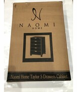 Naomi Home Taylor 5 Drawers Cabinet, White Finish 80603 - $49.99