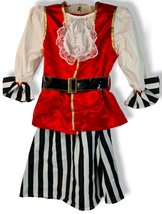 Dress Up America Deluxe Pirate Girl Children&#39;s Costume Set, Small 4-6 - £20.09 GBP
