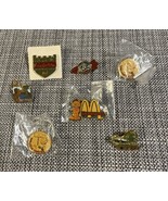 Vtg McDonalds Lapel Pins Lot Golden Arches Garfield McBlimp Castle FL Em... - $653.05 MXN