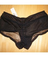 NWT Small Soma Black Boy Short Very Sexy Panty New Fishnet Melodrama Str... - $20.51 CAD