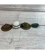 Lot 4 Loose Vintage G.I. JOE Hasbro HELMETS HATS Accessories Ww1 WW2 Civ... - $20.28 CAD