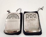 Peacock &amp; JC Higgins Vintage Pocket Hand Warmer Lot of 2 Japan w/ Pouches - £31.11 GBP