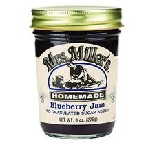 Mrs Miller&#39;s Homemade No Sugar Blueberry Jam, 3-Pack 8 oz. Jars - £23.32 GBP