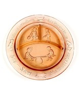 Nursery Rhyme Indiana Glass Child&#39;s 3 Section Plate See Saw Margery Daw ... - $284.15 MXN