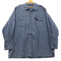 Mens 2XL Boulder Creek Trading Long Sleeve Button Up Shirt Blue - £16.60 GBP