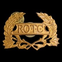 Vintage Military ROTC Hat / Cap Badge Pin. Wreath Crest. Uniform Badge. ... - £6.78 GBP