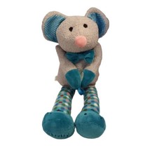 Scentsy Buddy Sidekick Murphy Mouse Plush Nursery Baby Teal Dots Crinkle Toy 12&quot; - £11.17 GBP