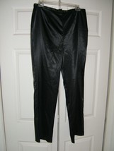 Onyx Womans Size 12 Black Nite Ladies Sheer Silktype Pants (NEW) - £13.92 GBP