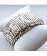 STUNNING WIDE ITALIAN 925 STERLING SILVER SOFT BANGLE BRACELET 51.5 GRAM... - $3,501.36 MXN