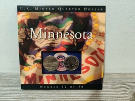 State Quarters Coins of America U.S. Minted Quarter Dollar #32 Minnesota - £7.94 GBP