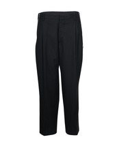 Balenciaga Trousers With Side Zip Detail In Virgin Wool Women Black Size 46 - $153.90