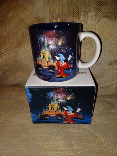 Primary image for Tokyo Disneyland Coffee Mug With Box 1983-1993 Vintage VTG Mickey Mouse Fantasia