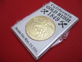 California Gold Rush 1849 Bronze 1 Oz. Sealed Commemorative Coin #U - £16.52 GBP